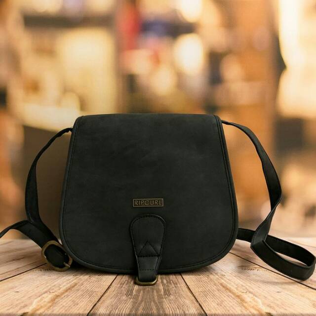 Tas Original - Tas Selempang Cewek - Tas Rip Curl Original Paradise Saddle Bag Black