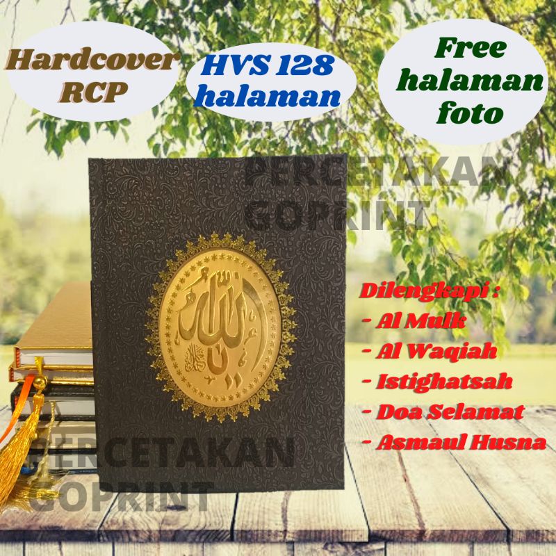 Buku Yasin Hardcover RCP 128 halaman yasin 40 hari, 100 hari 1000 hari