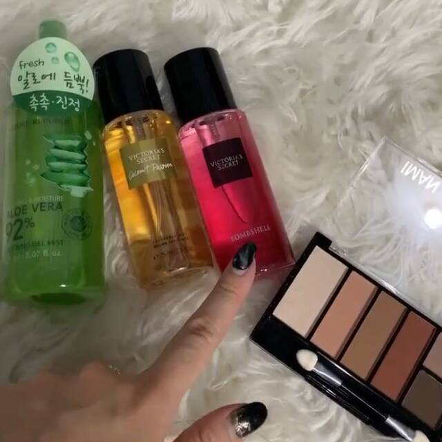 Paket Parfum VS + Aloevera Nature Republic + Eyeshadow thailand