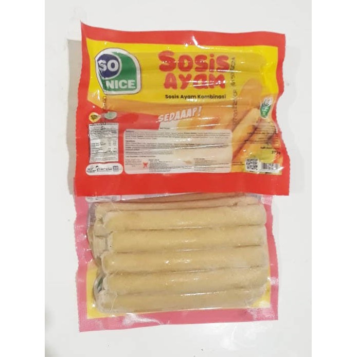 

Sonice Sosis Ayam So Nice Serdaaap 375 gram