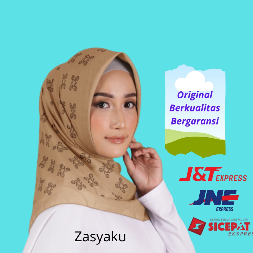 kanara Raisa Fashion Hijab ori branded Segi Empat Scarf Elzatta original kerudung segiempat jilbab
