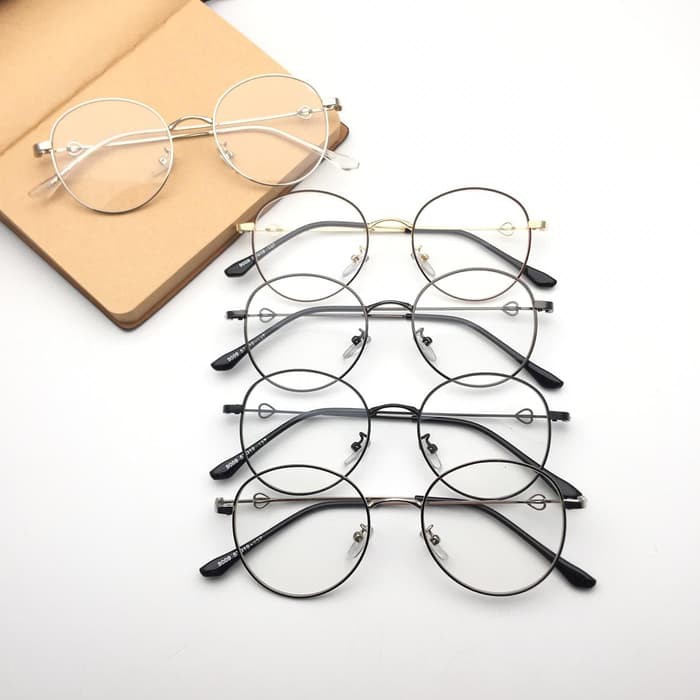 Frame Kacamata Bulat 9006 Free lensa minus