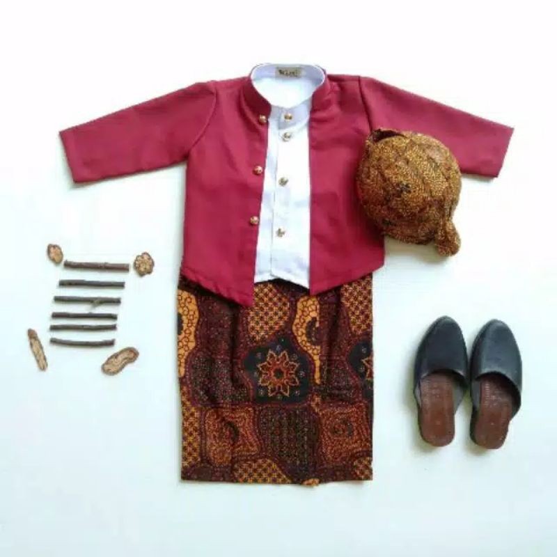 BESKAP OVJ / BAJU DALANG  ANAK & DEWASA WARNA MAROON