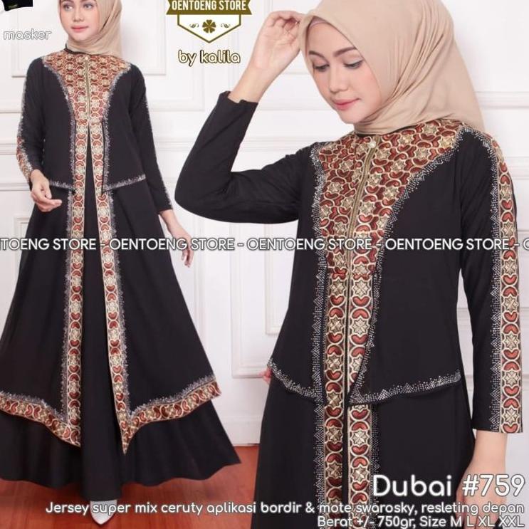 Terlaris.. Abaya Dubai 759 by Oentoeng Store