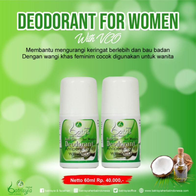 

deodorant batrisyia herbal Bukittinggi