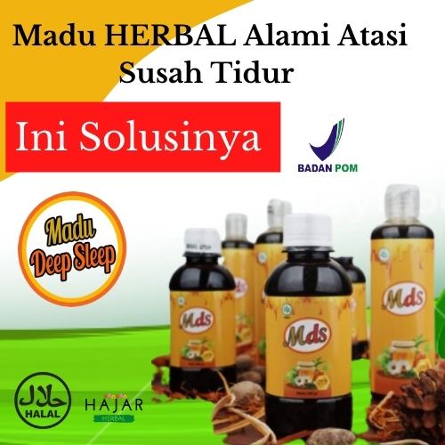 MADU DEEP SLEEP (MDS) HERBAL ALAMI ATASI SUSAH TIDUR INSOMNIA TERLARIS - DEEP SLEEP