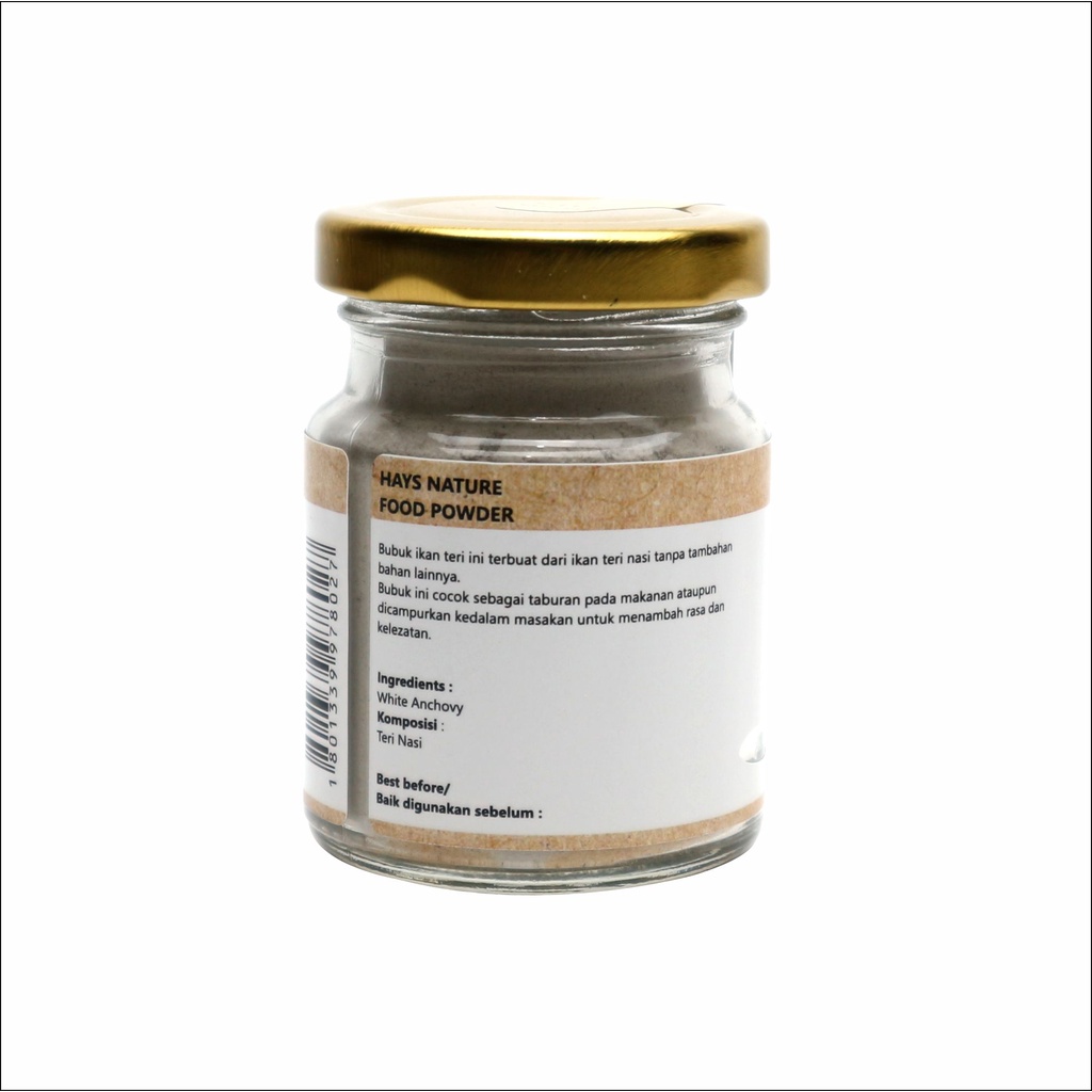 White Anchovy Powder (50 GRAM)/ Teri Nasi Bubuk 50 Gram, Anti GTM, Kaldu MPASI - HAYS NATURE