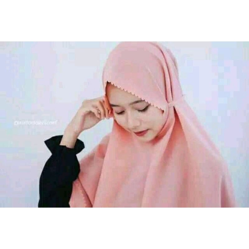 (LC)  bergo mariyam lasercut nonpet terlaris grosir  hijab instant  jilbab sport alazhar