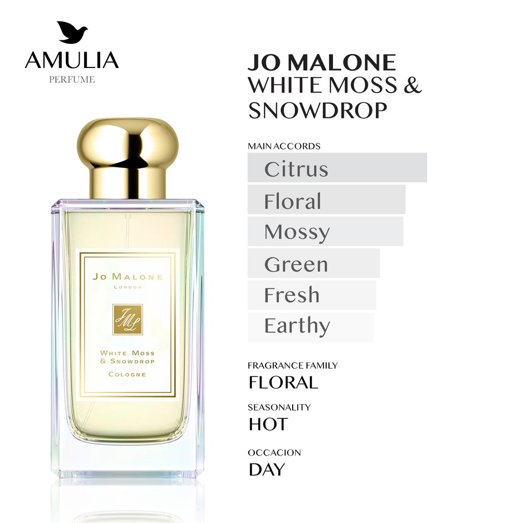 AMULIA Parfum Joma White Moss & Snowdrop (Inspirasi) - Body Lotion & Body Wash