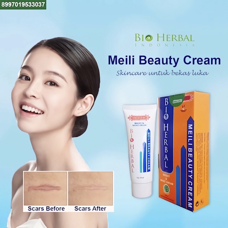 ORIGINAL Meilibahenling Cream Penghilang Bekas Luka Hitam Bopeng Koreng /Jerawat Permanen