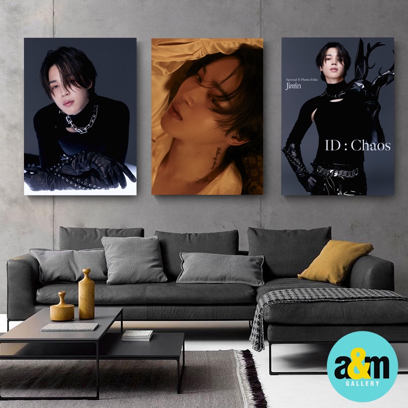 Poster Kayu JIMIN BTS CHAOS VERSION I Hiasan Dinding Dekorasi Kamar I Poster Kayu K-POP Dekorasi Kamar - A&amp;M