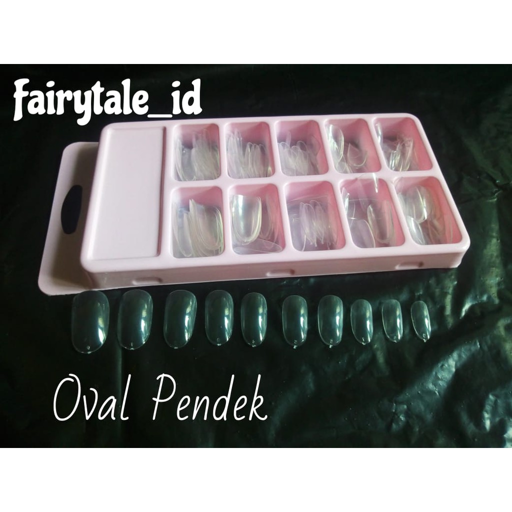 Kuku Palsu Polos Mika Pink isi 100