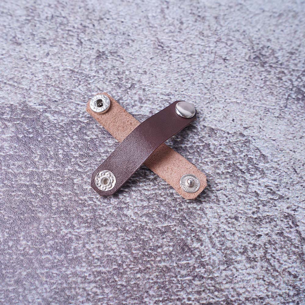 pengikat kabel full kulit asli leather cable clips klip kabel