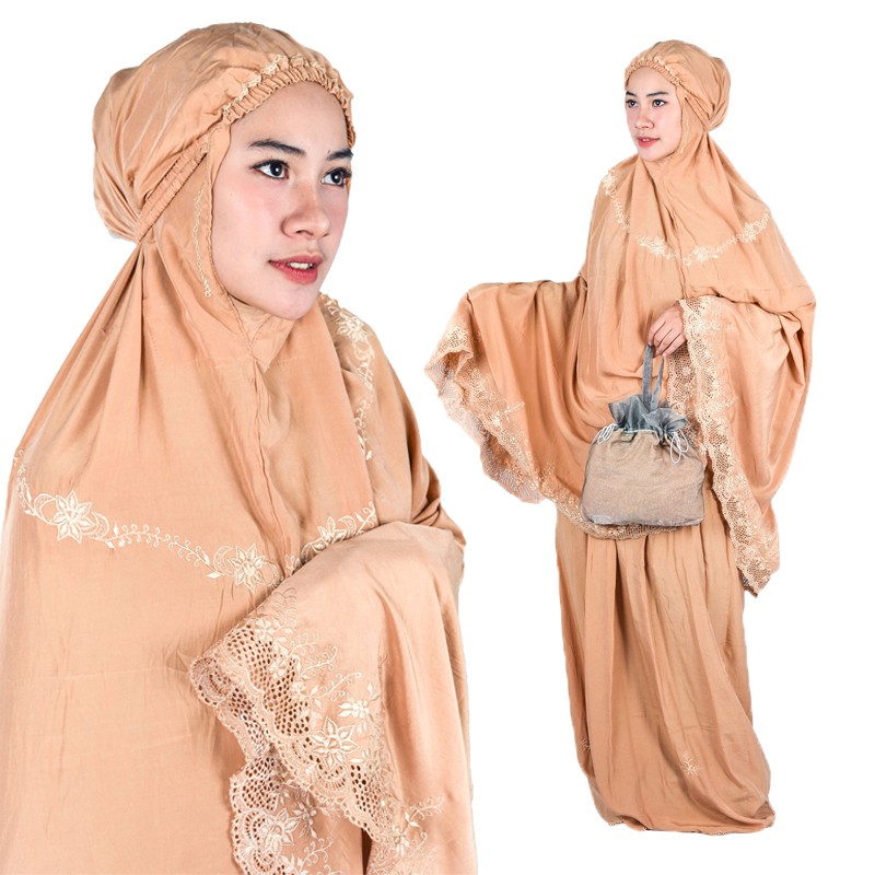 Mukena katun bordir Layla By Rozalia