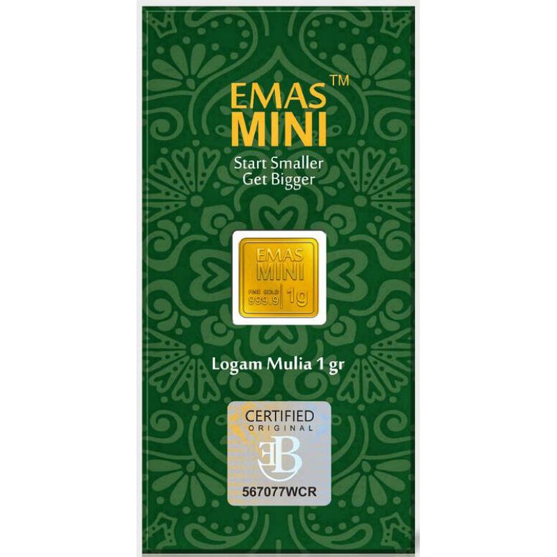 Logam Mulia Emas Mini 1 Gram