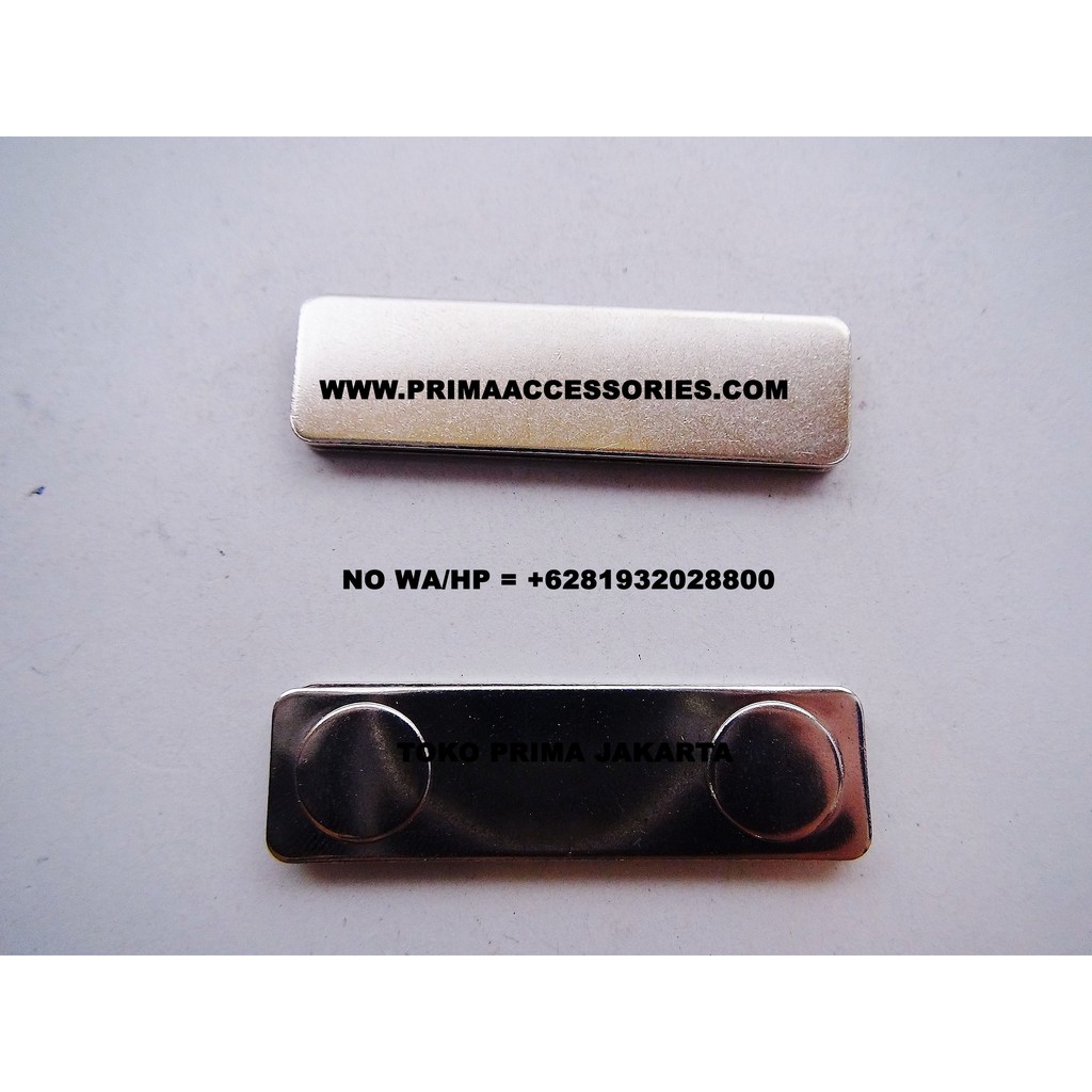 

Magnet Nama Dada Persegi NKL + Lem