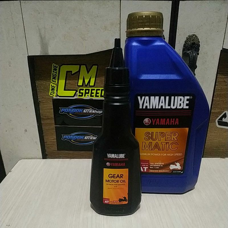 Oli Yamalube Super Matic 1Liter & Gardan 150ml Original asli motor Yamaha Nmax