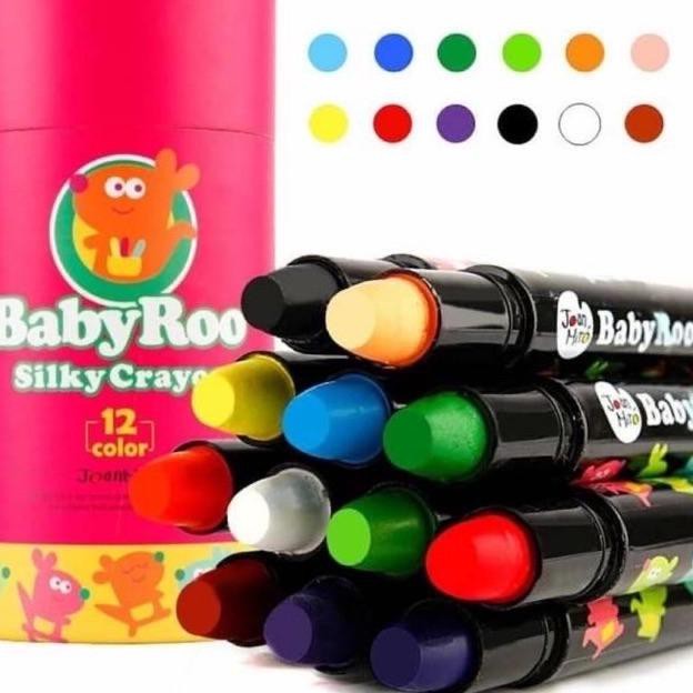 

PERALATAN MENGGAMBAR JOAN MIRO 12PCS BABYROO SILKY CRAYON FACE PAINTING BODY KIDS PERALATAN LUKIS