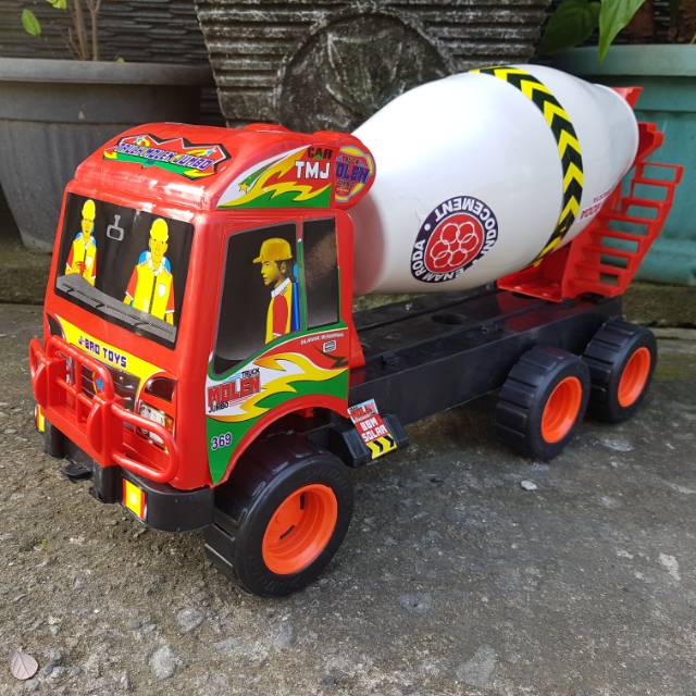 Mainan Mobil Truk Molen Semen Ukuran Besar - Mainan Mobil Truck Molen Jumbo