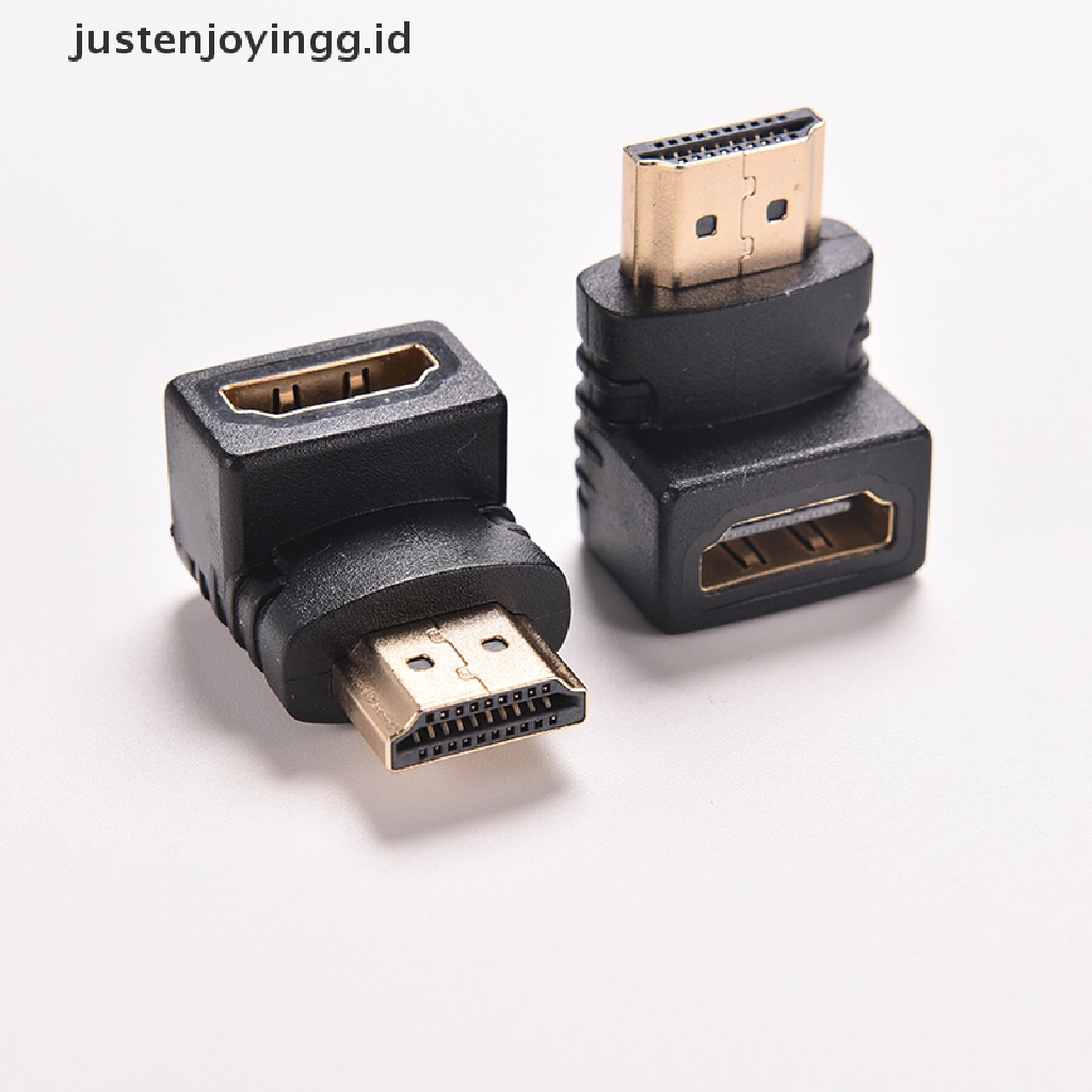 Kabel Adapter Konektor HDMI Male Ke Female Sudut Kanan 270 90 Derajat Untuk TV HDTV