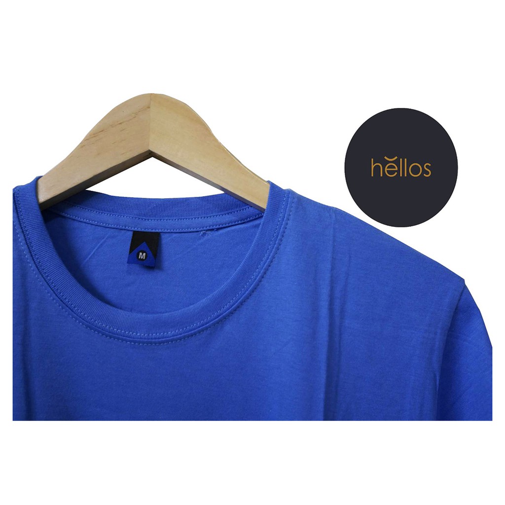 Kaos Polos Cotton Combed 30s Cornflower Blue Solid Shopee Indonesia