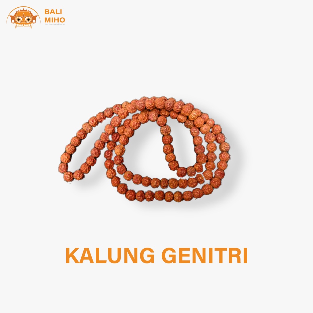 Kalung Genitri Motif Polos - Kalung Jenitri - Kalung Rudraksha - Kalung Rudraksa - Kalung Dewa Siwa 