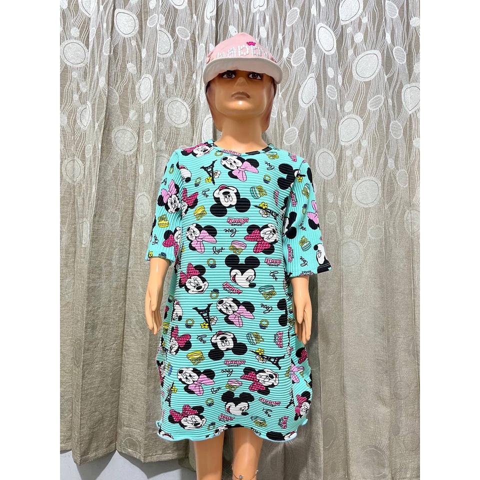 DL88 I PAKET HEMAT DRES NAIK TURUN  ANAK PEREMPUAN ISI 3 PCS MOTIF RANDOM