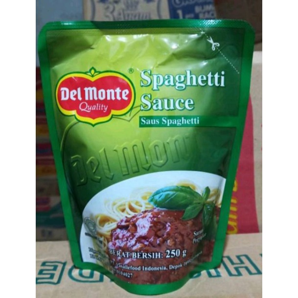 

Delmonte sauce spaghetti 250gr saus spagetti