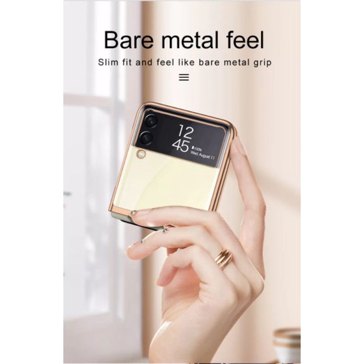 Samsung Galaxy Z Flip 3 5G New Case Phantom Plating Frame Chrom Case Hardcase Slim Cover
