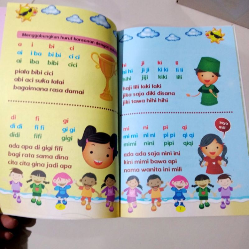 buku cepat pintar belajar membaca, 32 halaman(16×24cm)