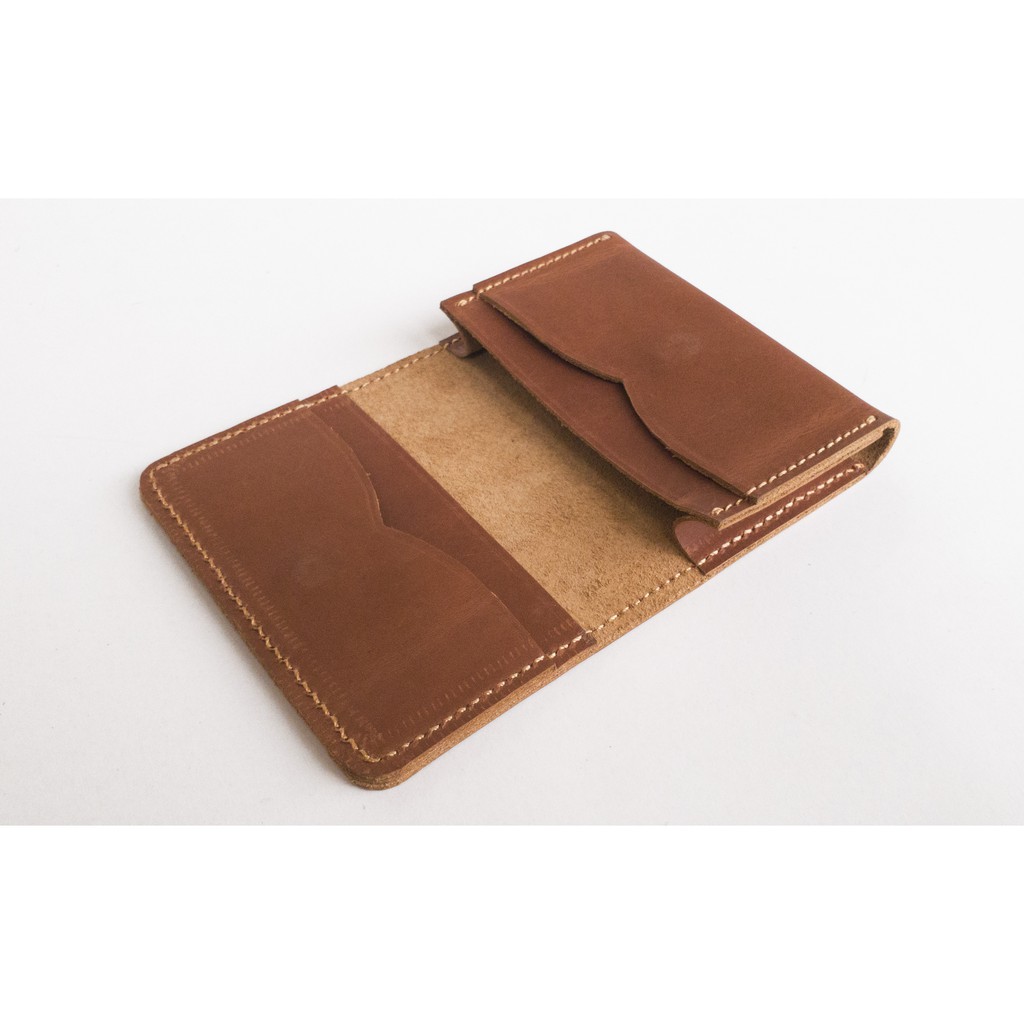 dompet kartu kulit sapi crazyhorse muat banyak kartu | card holder- vintage brown