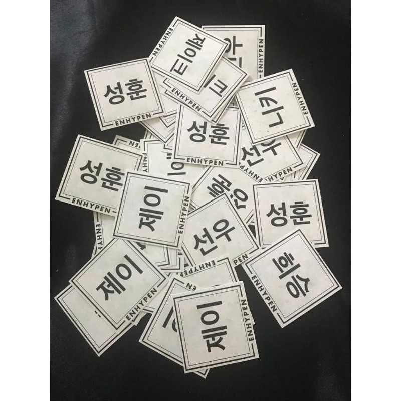 

ENHYPEN - Sticker Nama Member (hangul)