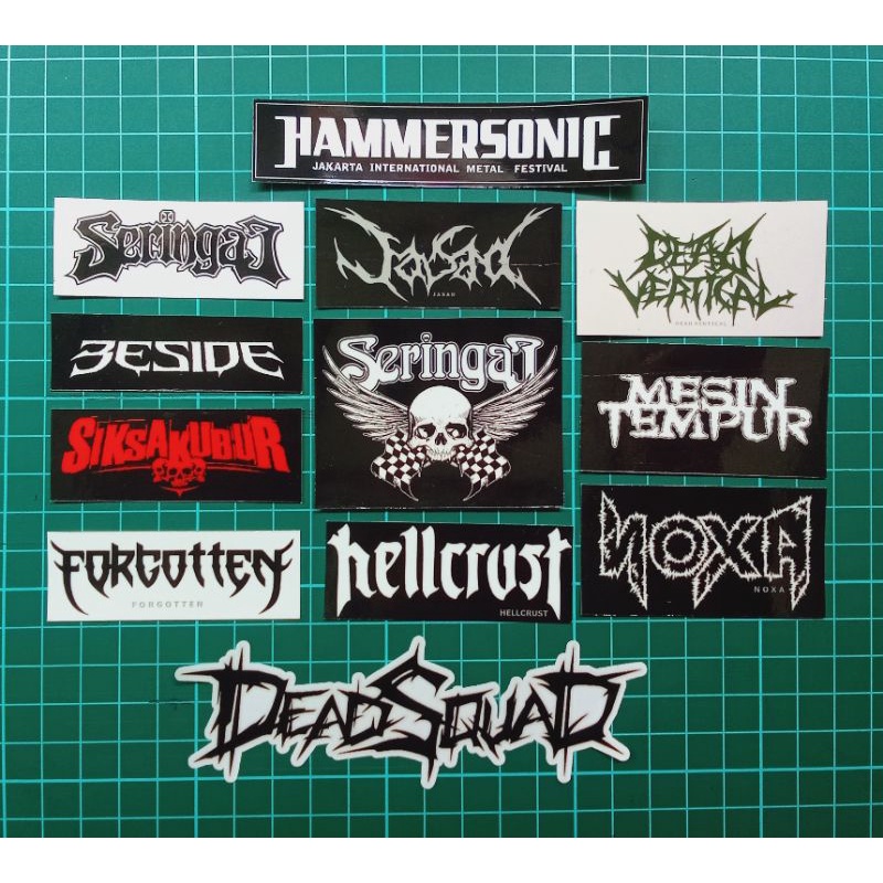 

Sticker Metal pack terkenal (Indoor/Outdoor) / sticker band metal