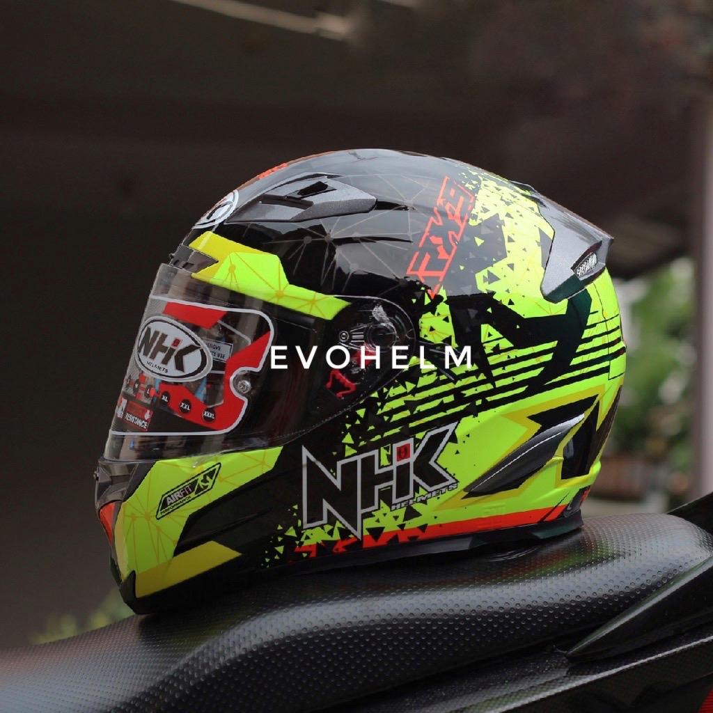 HELM NHK RX9 TOXIC ORIGINAL - HELM NHK FULL FACE - SNI DOT