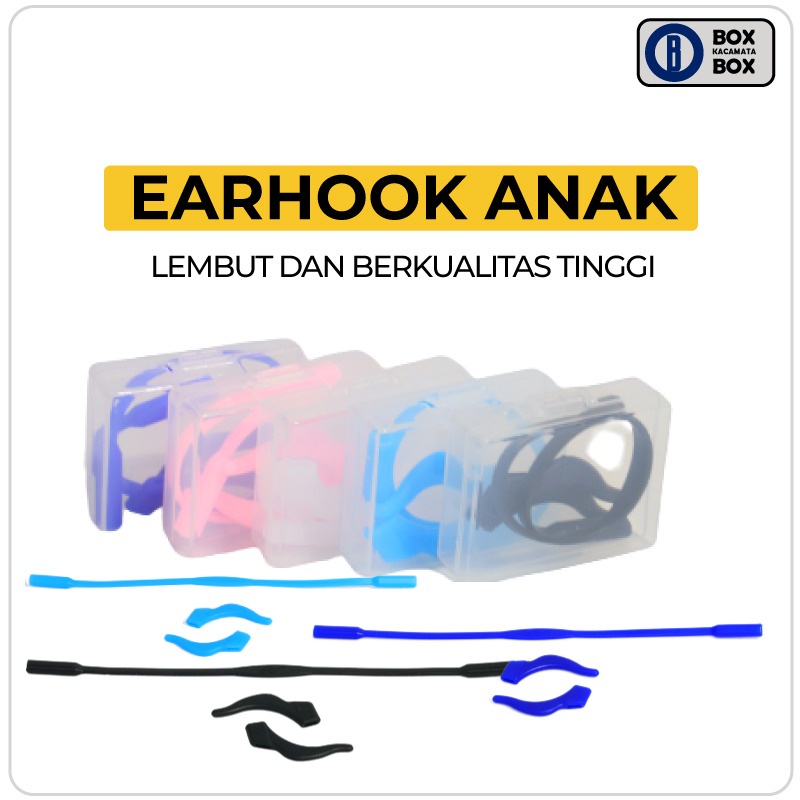 Earhook 2in1 Penyangga Kacamata Anti Slip Silicone Lembut dan Nyaman Trendy Strap Glasses