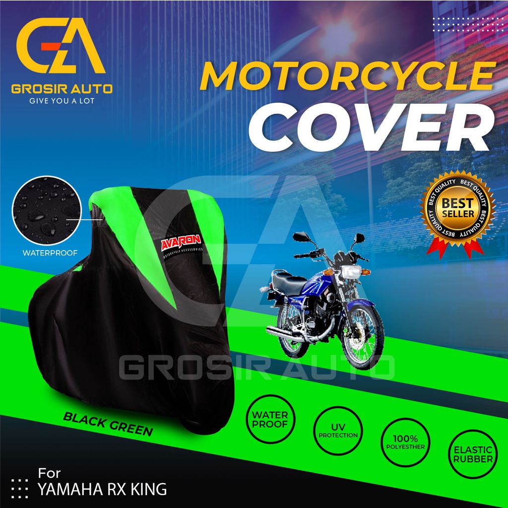 Sarung Motor AVARON RX KING Penutup Pelindung Body Cover Motor Warna Anti Air Merk Avaron