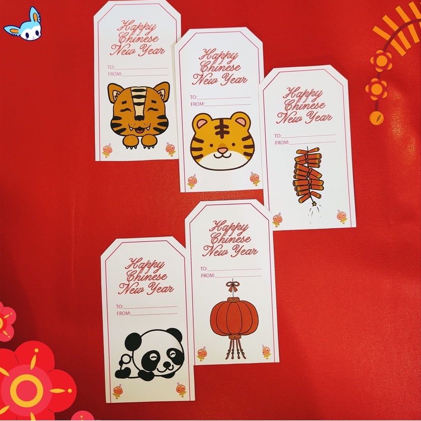 

Hang Tag Imlek Label CNY Dekorasi Kartu Paket Parcel Hangtag