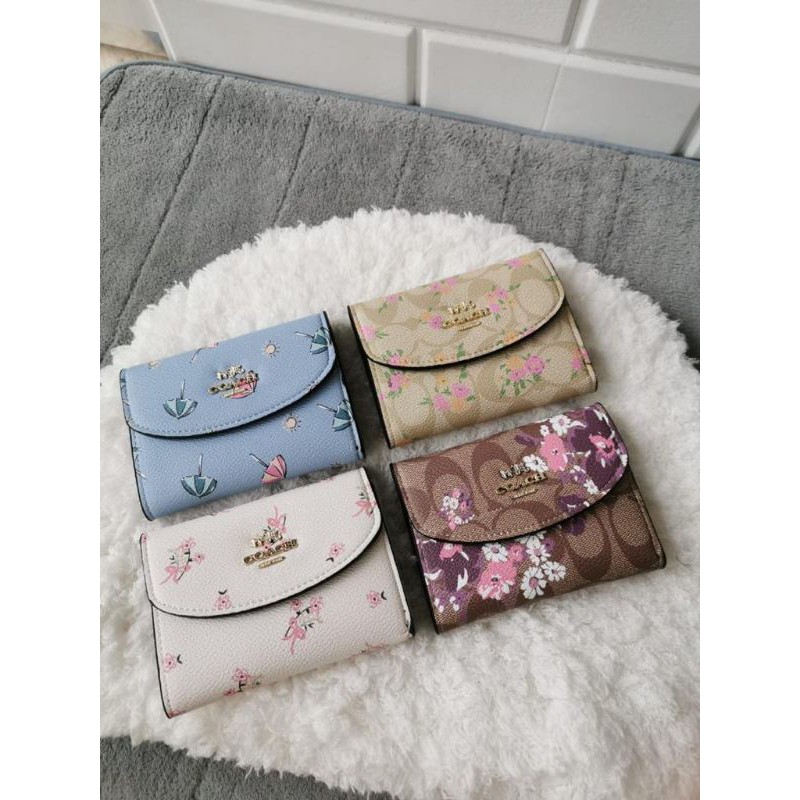 COACH WALLET MINI FLOWER