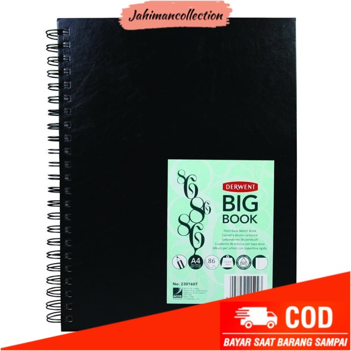 

✨ BISA COD ✨ DERWENT SKETCH BIG BOOK SPIRAL A4 110GSM