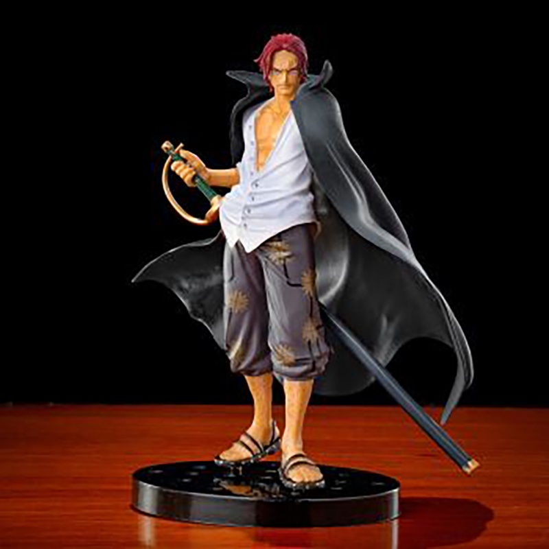 2022 Mainan Action Figure One Piece Shanks Rambut Merah 17cm Bahan PVC Untuk Dekorasi / Koleksi / Hadiah Anak