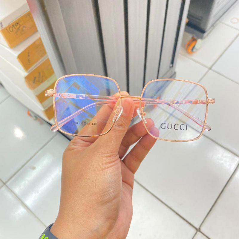 Kacamata Wanita Antiradiasi Model Kotak | Kacamata Normal Minus silinder dan plus