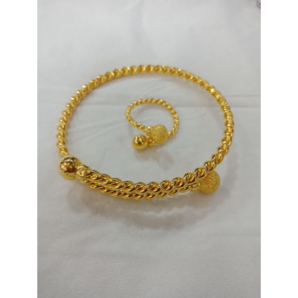 gelang set cincin emas penang