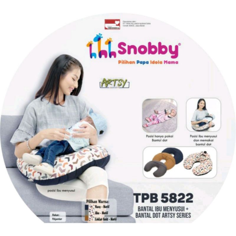 Snobby (2 in 1) Bantal Ibu Menyusui + Bantal Dot Artsy Series / BANSUI + Bantal Dot Bayi TPB5822