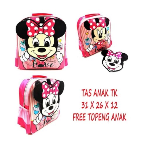 NEW ARRIVAL ~ COD ~ Tas Ransel Sekolah ANak TK + Topeng Iron Man Spiderman Batman Captain