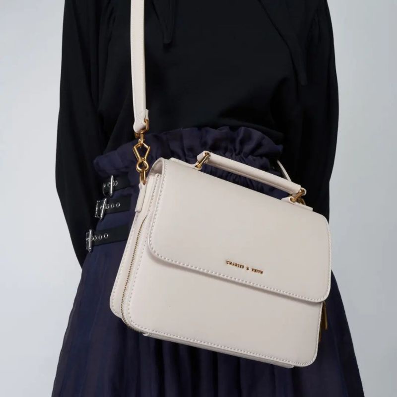 6.6 SALE | CK Front Flap Top Handle Crossbody Bag