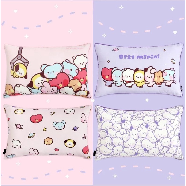 OFFICIAL BT21 MININI DECOR CUSHION PILLOW BANTAL AND COVER