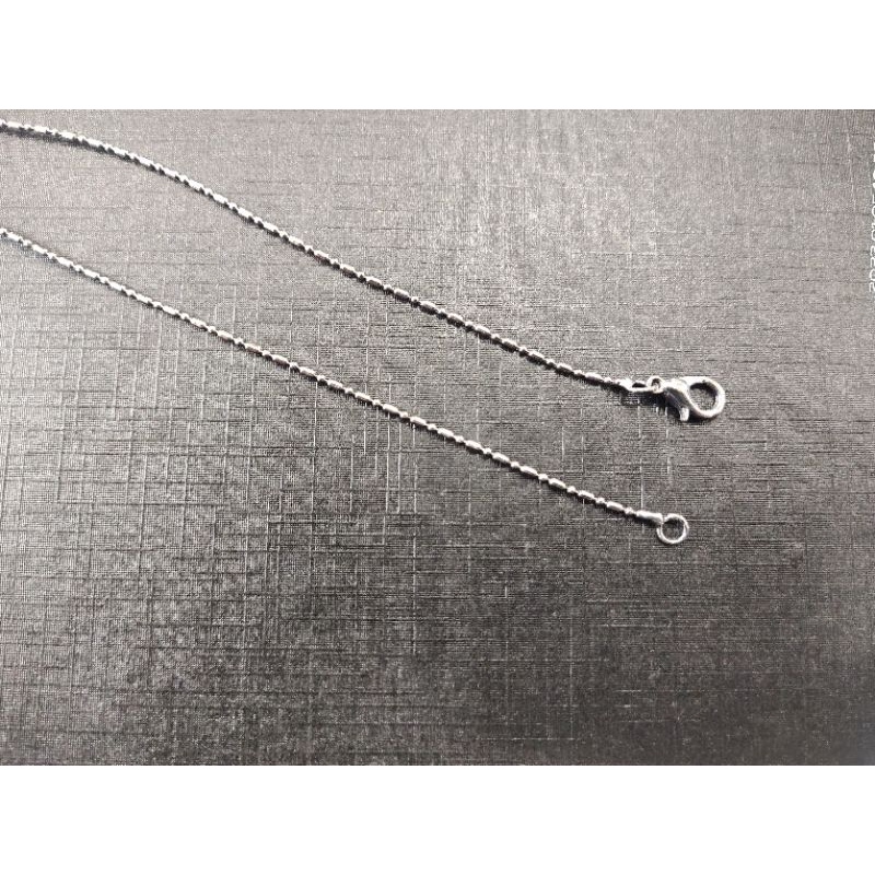 KALUNG  RODIUM BAMBU 45cm Lusinan Isi 12pcs