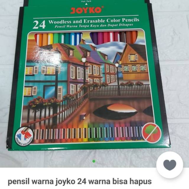 

Pensil warna Joyko 24pc bisa hapus