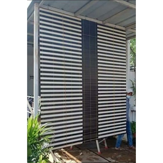 Tirai krey kayu outdoor