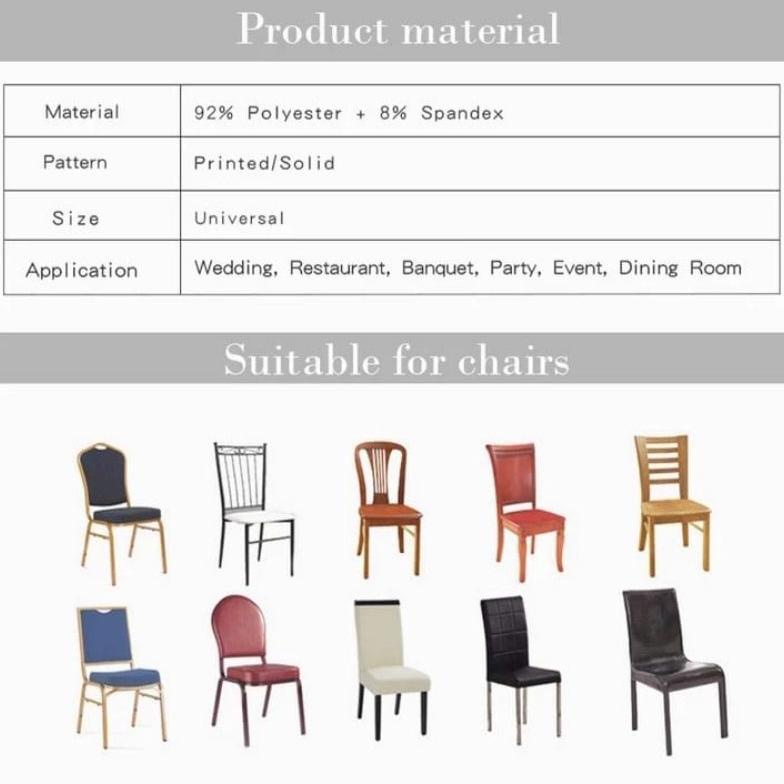 Sarung Kursi Makan  / Cover Kursi Makan Polos Elastis